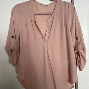 Lush Rose Blouse Sz Small